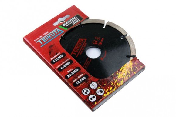 Diamantschijf voor voegen (6,4 mm dik) 125 x 22,2 mm